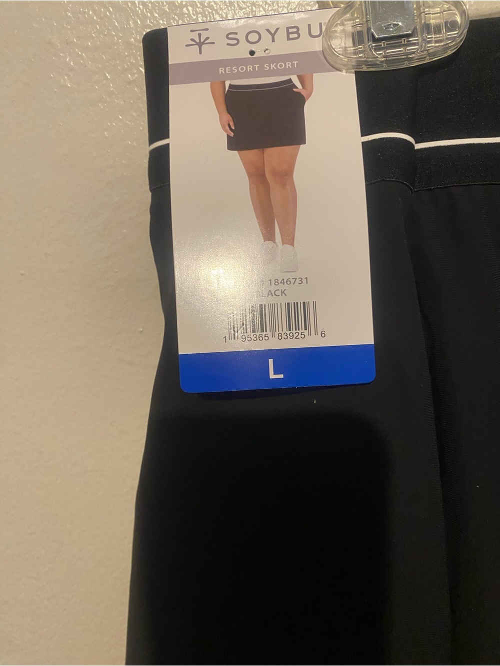Soybu Black Resort Skort with White Trim - Women's Athletic Skort